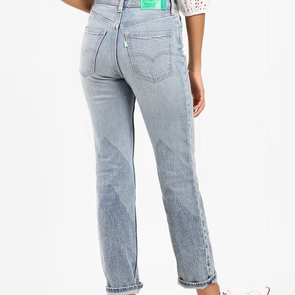 Levi’s x Deepika Padukone Ribcage High Rise Boyfriend Jeans 28/6 Light Blue Wash - Picture 3 of 17